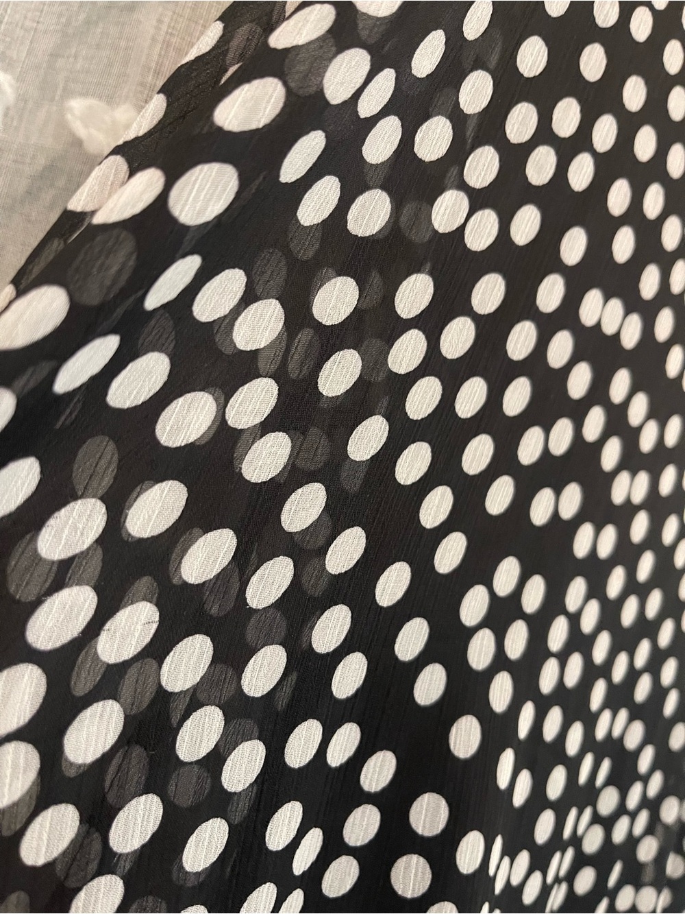 Calvin Klein Black and White Polka Dot Maxi Dress - Picture 3 of 6